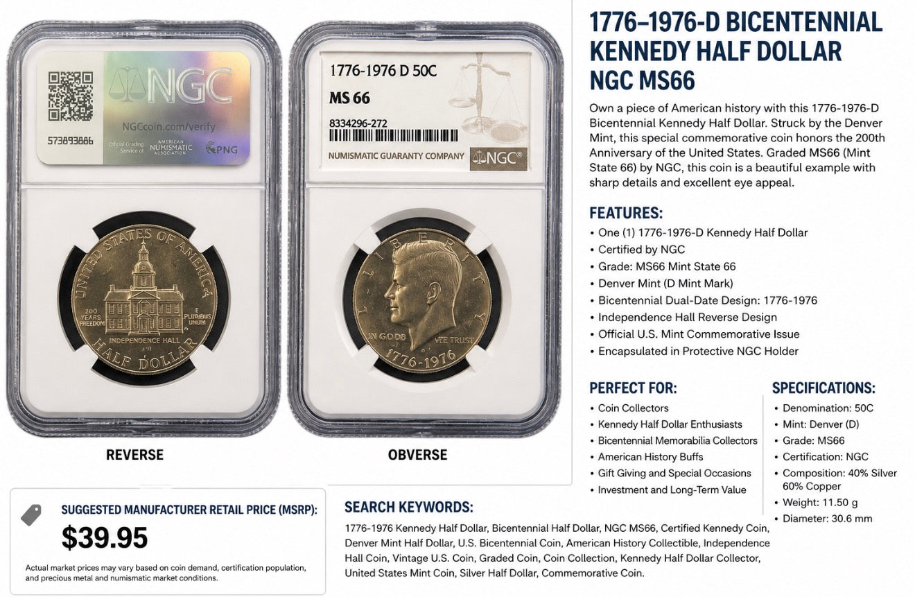 Celebrate America's 200th Birthday with a Certified Collector Coin