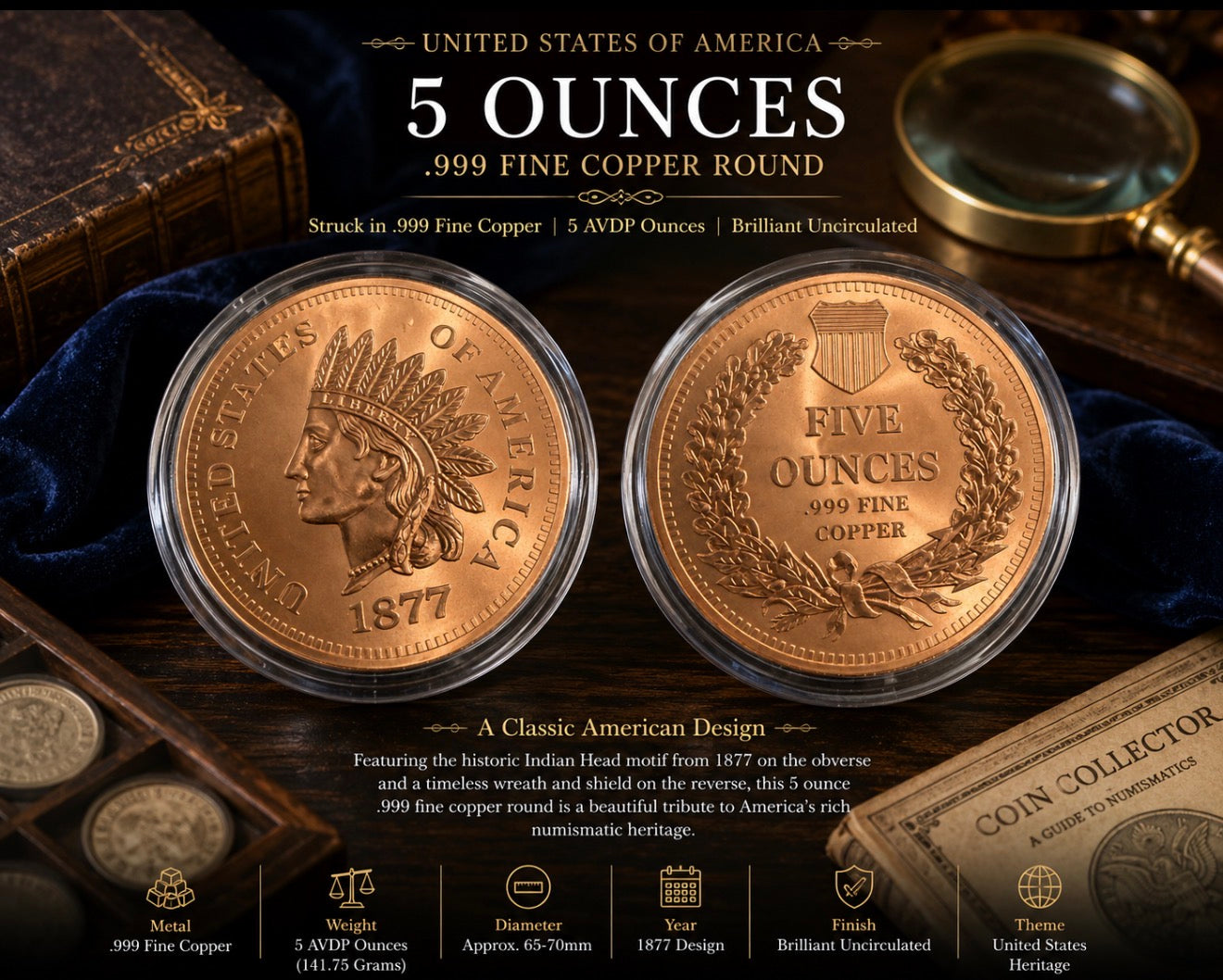 5 ounce replica coin