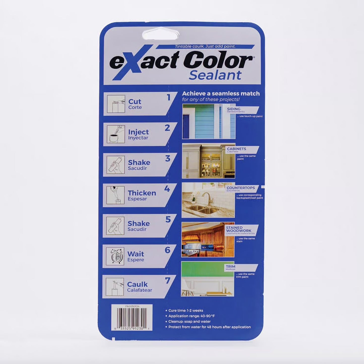 Sashco eXact Color® Tintable Caulk Sealant – 9.5 oz Kit