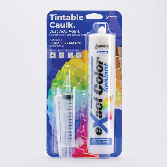 Sashco eXact Color® Tintable Caulk Sealant – 9.5 oz Kit